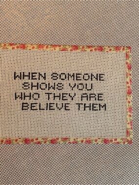 Hand Painted Stitch Counted Needlepoint Canvas